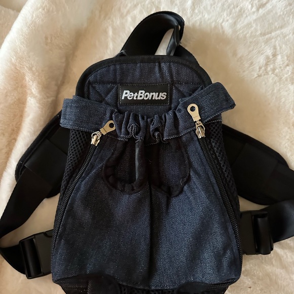 Small pet bonus dog puppy toy carrier front pack like new - Picture 1 of 6